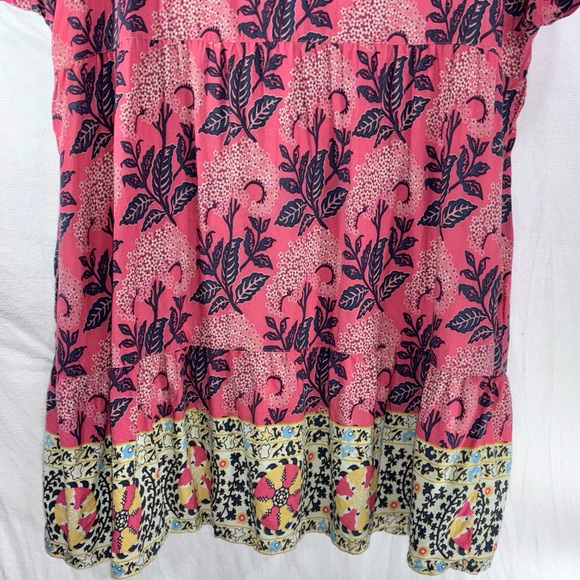 Aventura Pink and Navy Floral Midi Dress size XL - Picture 10 of 13